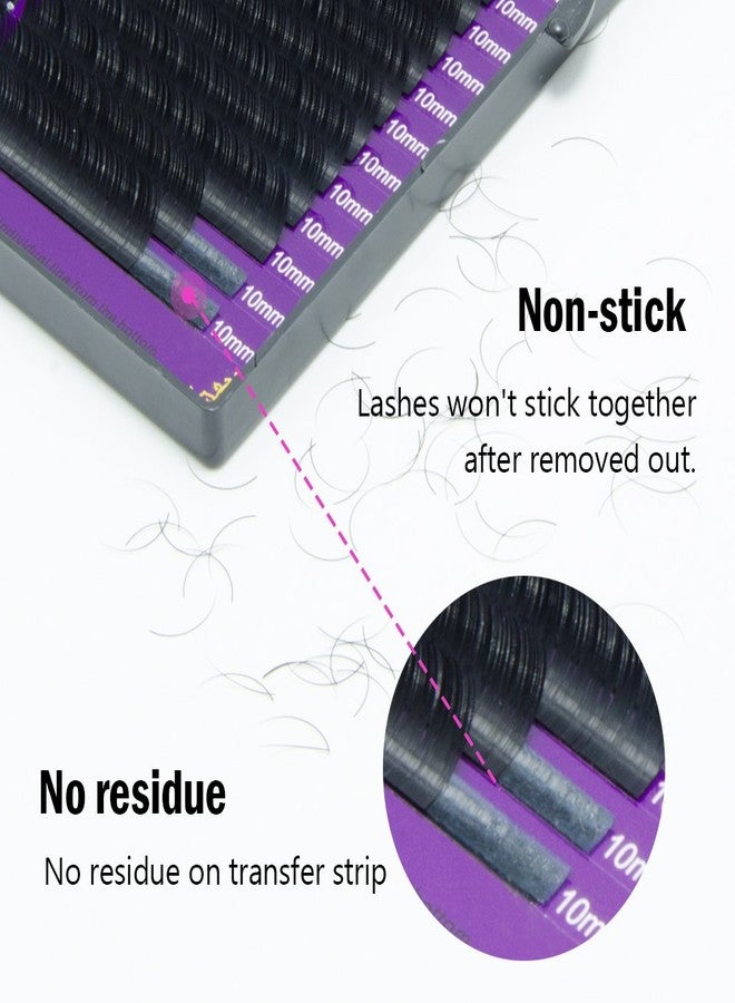 NAGARAKU Eyelash Extensions Individual Lashes 0.10mm C curl 15mm 16 Rows Soft Natural Matte Black Professional Mega Volume Beauty Salon Supplies (15mm, 0.10 C) - Image 3