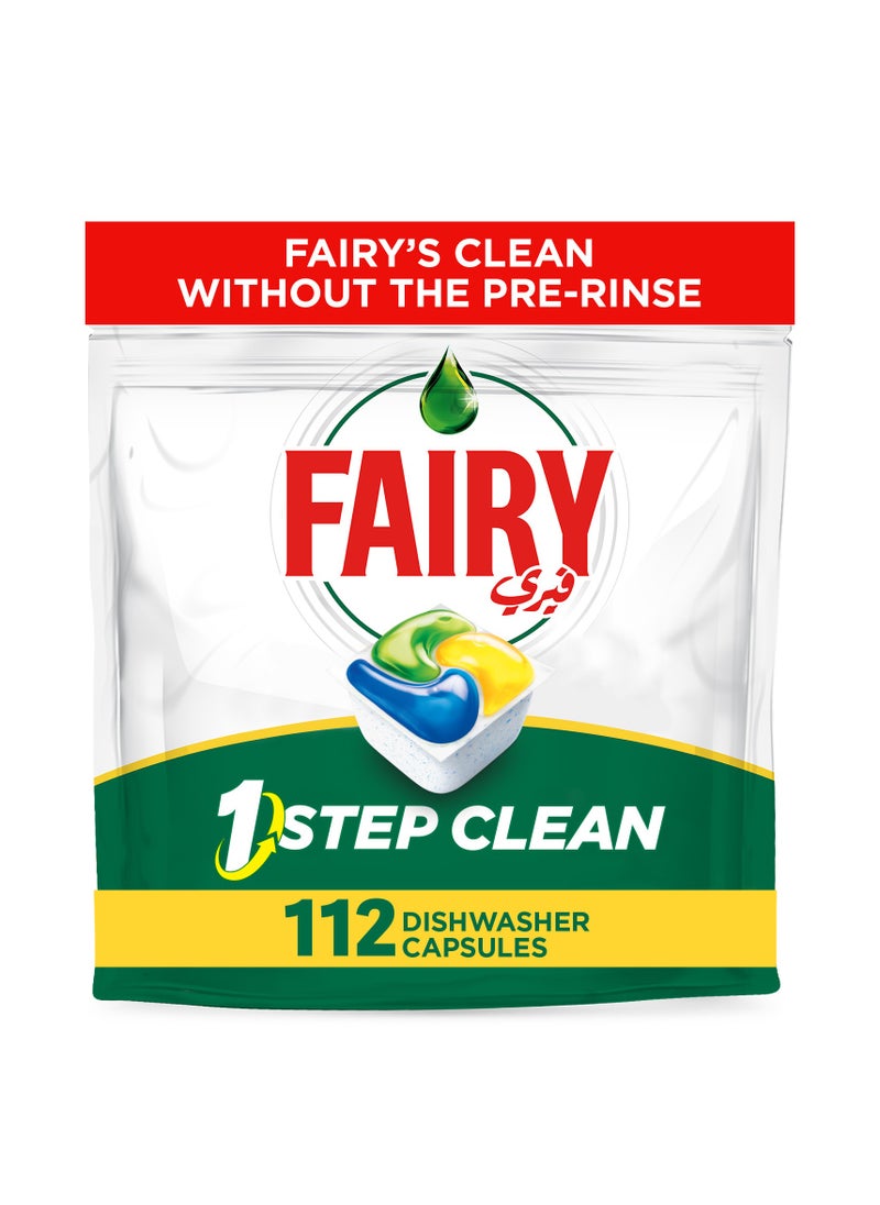 Fairy 1 Step Clean Automatic Diswhasher Tablets Effective On Tough Grease Without The Pre Rinse  - Image 1