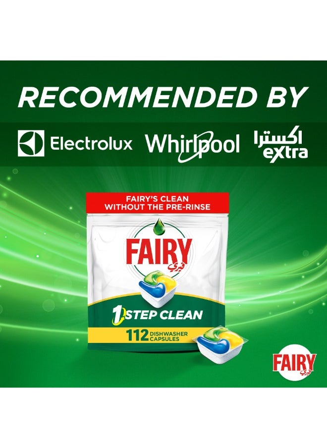 Fairy - 1 Step Clean Automatic Diswhasher Tablets Effective On Tough Grease Without The Pre Rinse - Image 1
