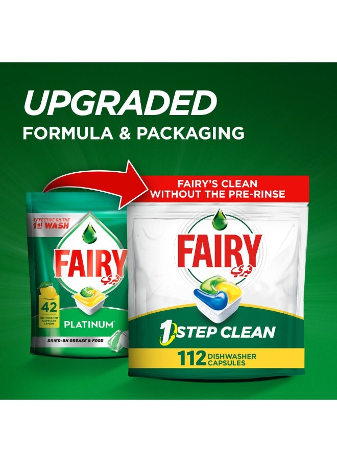 Fairy - 1 Step Clean Automatic Diswhasher Tablets Effective On Tough Grease Without The Pre Rinse - Image 1