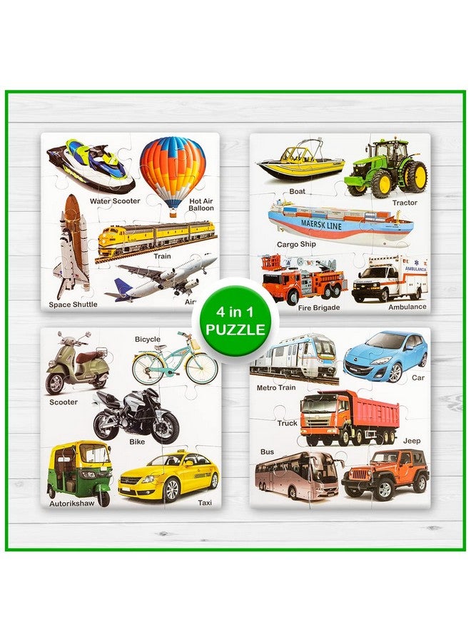 Ratna's Educational Transport Jigsaw Puzzle for Kids to Enhance Their Knowledge About Different Transport Vehicles This is a 8-10-12-14 Pieces Puzzle - Image 4