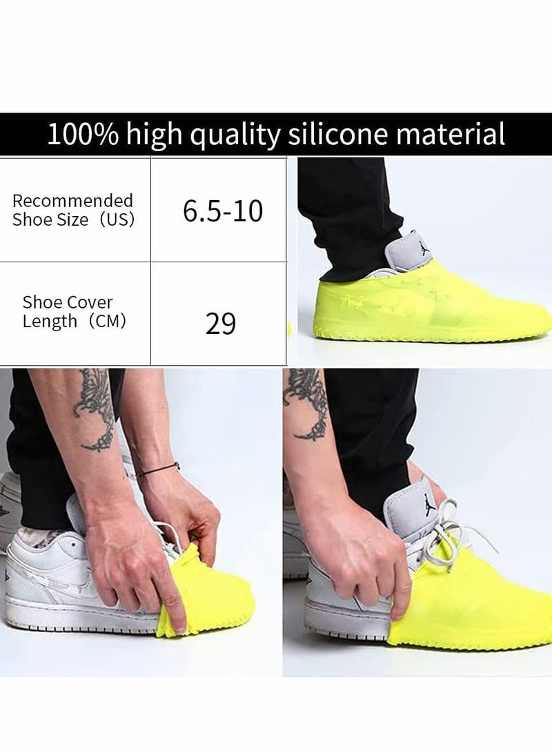 KASTWAVE Waterproof Silicone Shoe Cover, Reusable Non Slip Rubber Rain Shoe Cover, Unisex Shoe Protectors Outdoor with Non-Slip Sole for Rainy, Snowy, Outdoor Protection, 1 Pair, L Size - Image 2