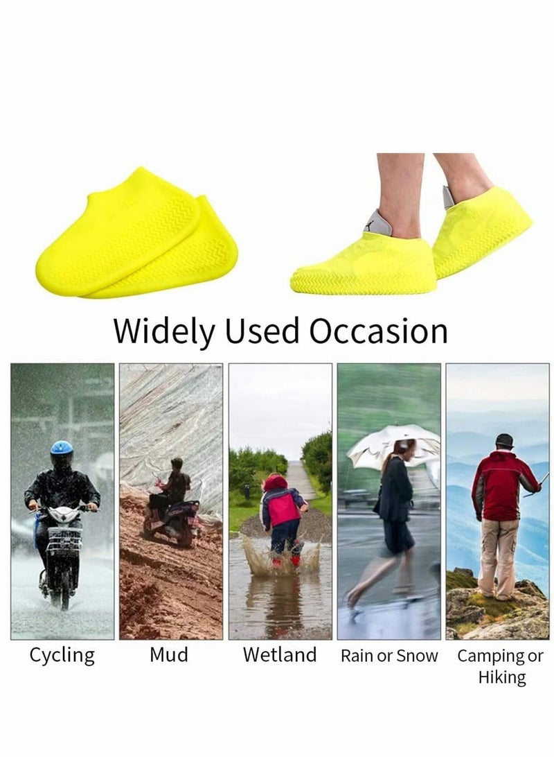 KASTWAVE Waterproof Silicone Shoe Cover, Reusable Non Slip Rubber Rain Shoe Cover, Unisex Shoe Protectors Outdoor with Non-Slip Sole for Rainy, Snowy, Outdoor Protection, 1 Pair, L Size - Image 4