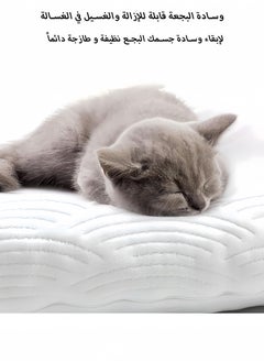 DIYANOO Body Pillow for Adults - Soft Long Bed Pillows Insert for Sleeping - Shredded Memory Foam & Removable Washable Cover - Swan Shaped Side Sleeper Pregnancy Pillow (White)  - Image 4