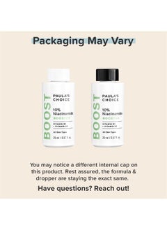 PAULA'S CHOICE BOOST 10% Niacinamide Booster, Vitamin B3, Vitamin C & Licorice Extract Serum, Pore Minimizer, 0.67 Ounce  - Image 3