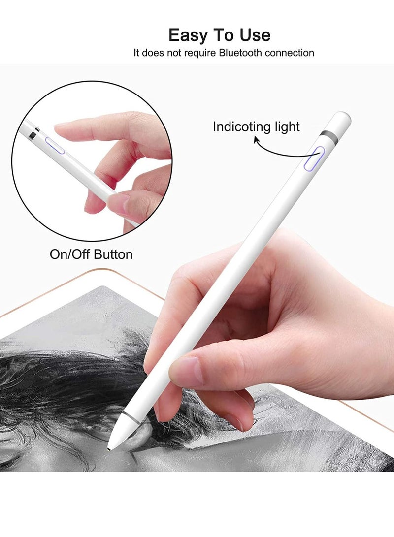Digital Pencil Capacitive Fine Point Stylist Pen Compatible with iPhone iPad Pro Air Mini Android Microsoft Surface and Other Tablets - Image 2