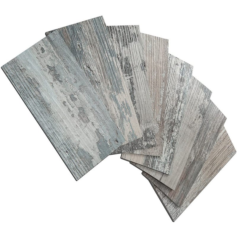 AULIGET 100-Piece Subway Tiles Peel and Stick Backsplash PVC Tile, 3" x 6" Vintage Wood Stick on Tiles for Backsplash Kitchen, Bathroom, Laundry Room, Camper, Fireplace - Image 1