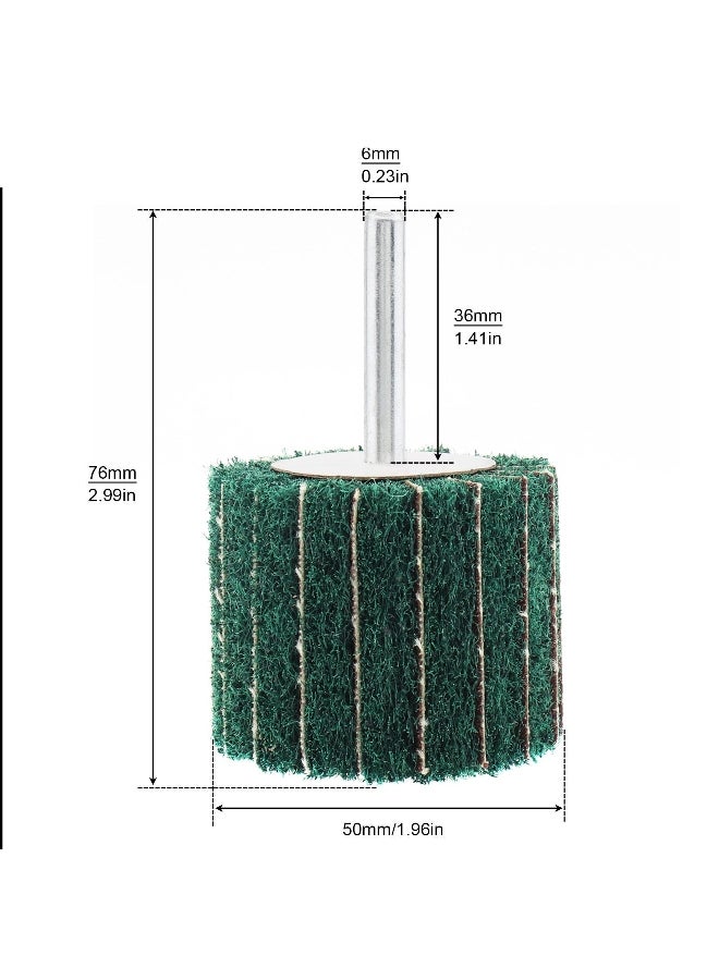 6mm Scouring Pad Grinding Sanding Head Polishing Brush Wheel for Stainless Steel / Aluminum Grinding Polishing  - Image 2