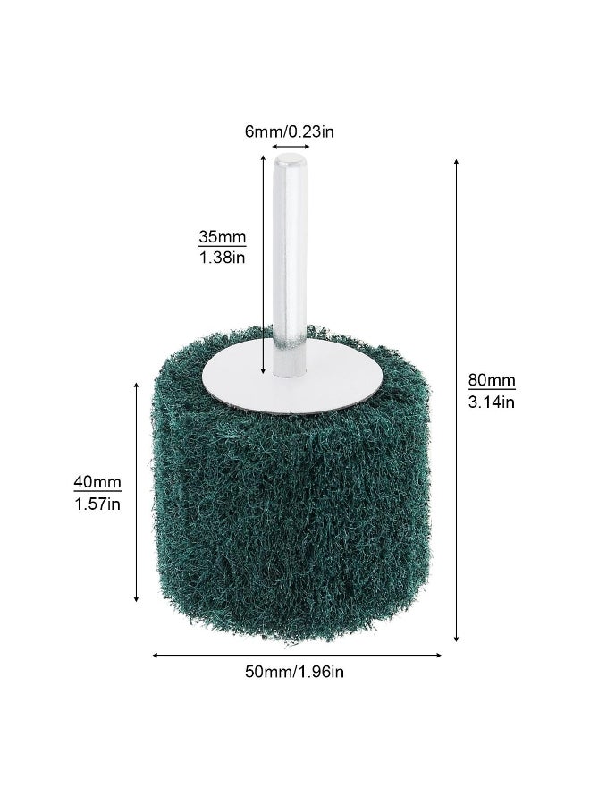 6mm Scouring Pad Grinding Sanding Head Polishing Brush Wheel for Stainless Steel / Aluminum Grinding Polishing  - Image 1