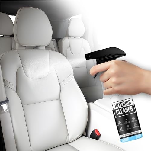 Teslux Interior Cleaner For Tesla White & Black Vegan Leather - Stain Remover - Solution for Complete Interior Cleaning - Ideal for Seats, Doors, Console, Dash - Accessories For Tesla Model 3, Y, S, X - Image 2
