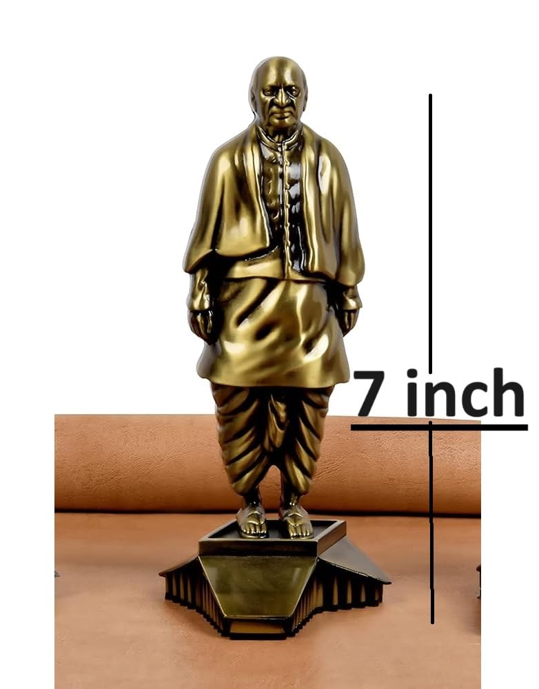 JWL Sardar Patel Carved Statue of Unity Decorative showpiece 7 inches - Image 2