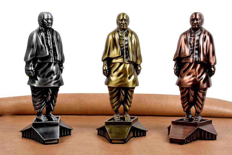 JWL Sardar Patel Carved Statue of Unity Decorative showpiece 7 inches - Image 3