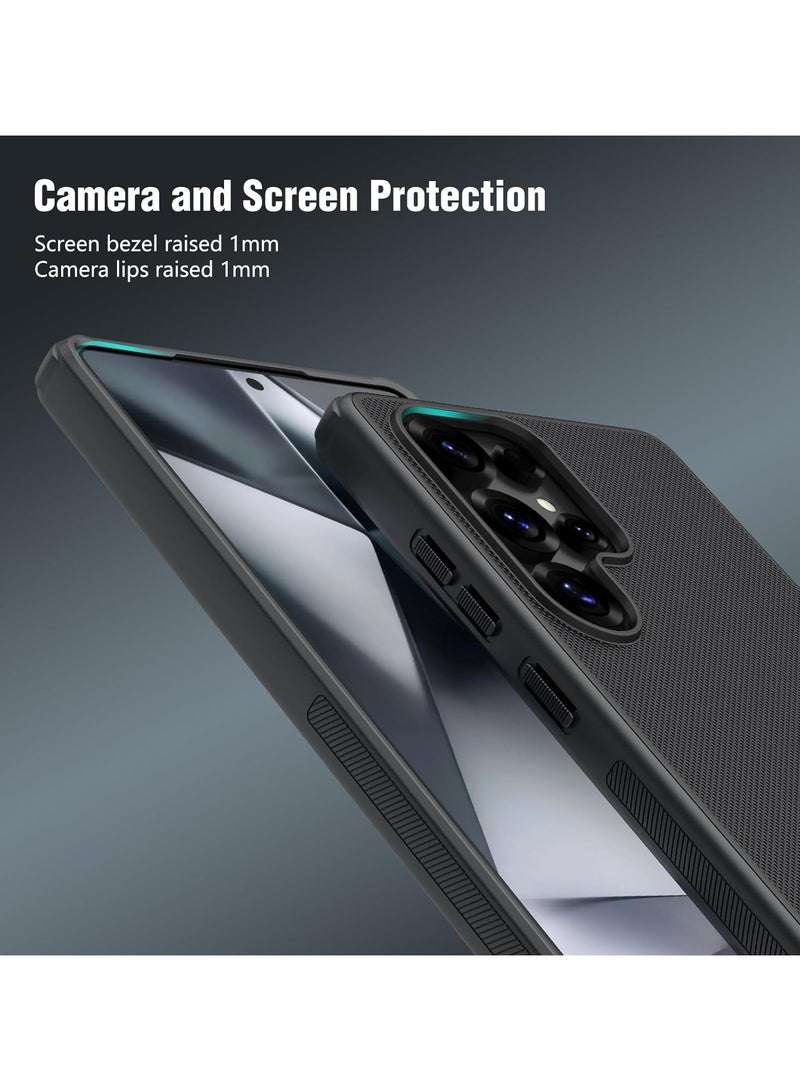 نيلكين جراب  نيلكين سوبر فروستيد برو مضاد للخدش والانزلاق لموبايل Samsung Galaxy S25 Ultra   (اسود) - Image 3