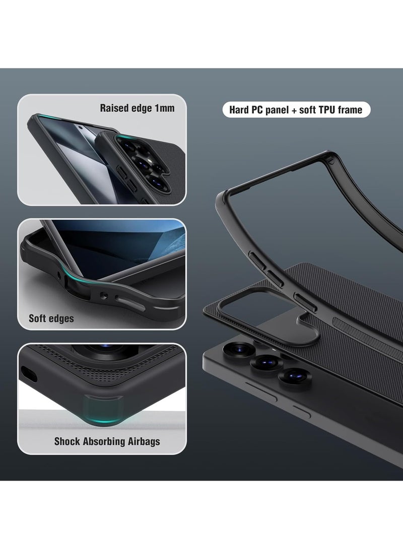 نيلكين جراب  نيلكين سوبر فروستيد برو مضاد للخدش والانزلاق لموبايل Samsung Galaxy S25 Ultra   (اسود) - Image 5