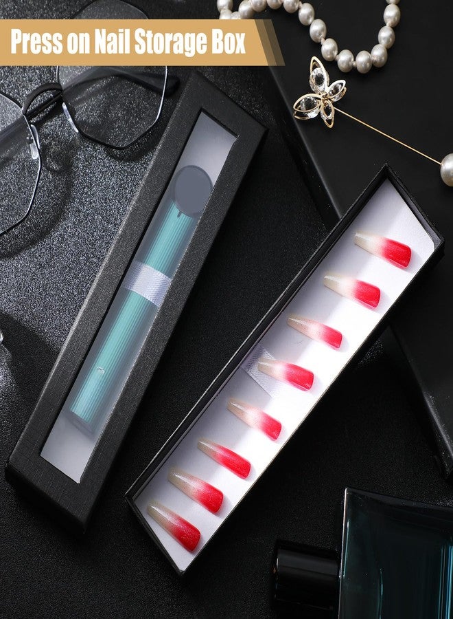 Spakon Pen Gift Box Empty Cases with Clear Lid, Pen Ballpoint Presentation Display Box Christmas Jewelry Gift Present Cases Collection Sets for Business Birthday Souvenir Office Supplies(8 Pcs) - Image 4