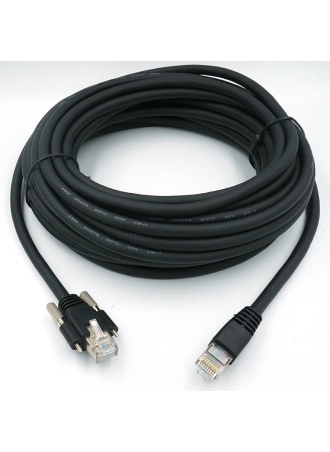 Industrial Camera High Soft Gigabit Network Cable CAT6A Super Six Category 7 Drag Chain Compatible With Hikvision Basler With Lock-Color:Super Six CAT6A Standard Soft-Line Length:15 M  - Image 3