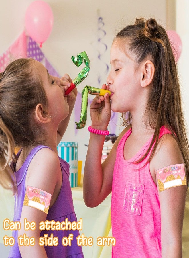 BirtDerr What's Your Ice Cream Name Game, 1 Game Sign and 30 Name Stickers, Birthday Games for Kids Party,Camping Birthday Party Activity, Fun for Adults & Kids Game - Image 4
