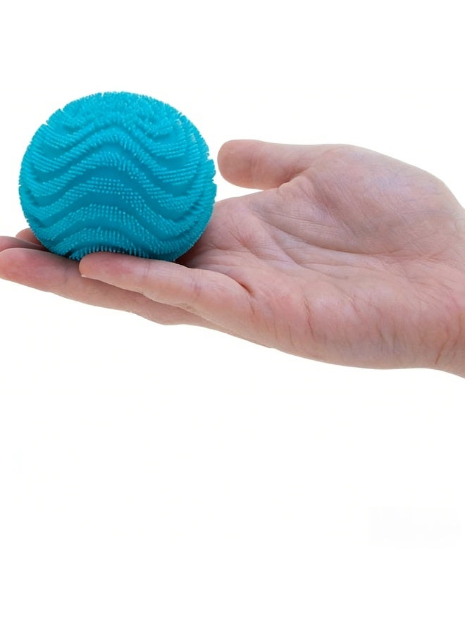 Needoh Nee Doh Fuzz Ball Wonder Waves - Sensory Stress Relief Squeeze Ball, Soft Spiky Fidget Toy for Anxiety, ADHD, Calming Down, Perfect for Kids & Adults, 3+ - Image 2