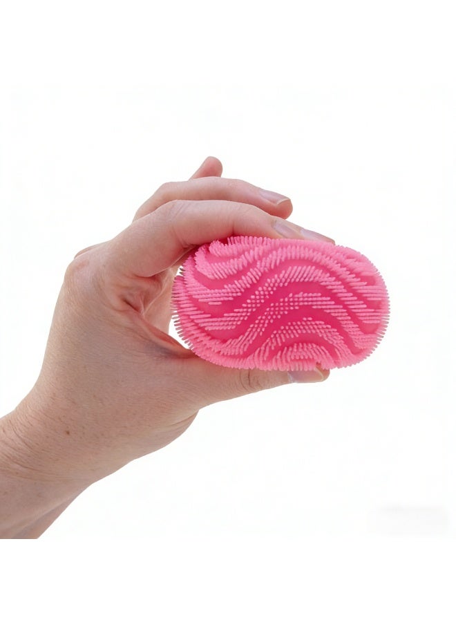 Needoh Nee Doh Fuzz Ball Wonder Waves - Sensory Stress Relief Squeeze Ball, Soft Spiky Fidget Toy for Anxiety, ADHD, Calming Down, Perfect for Kids & Adults, 3+ - Image 3