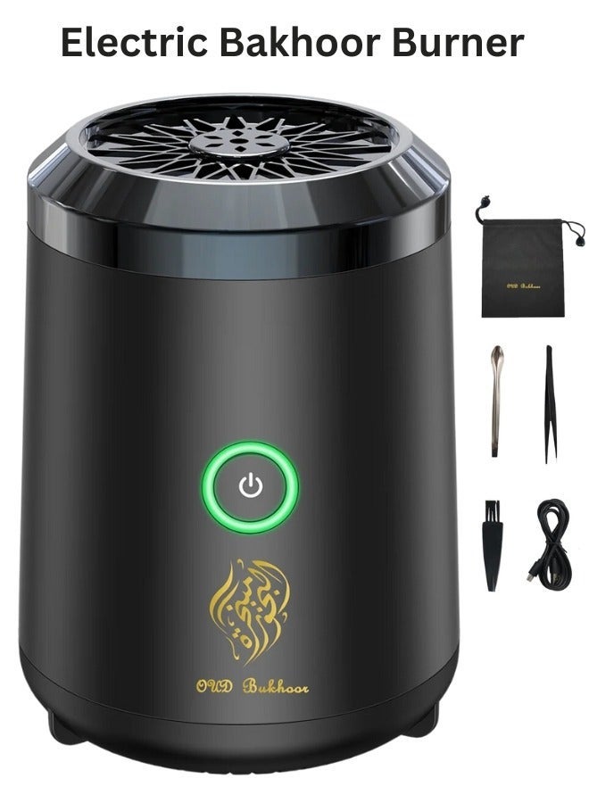 Bakhoor Electric Mini Incense Burner Portable USB Rechargeable Aroma Diffuser - Image 1