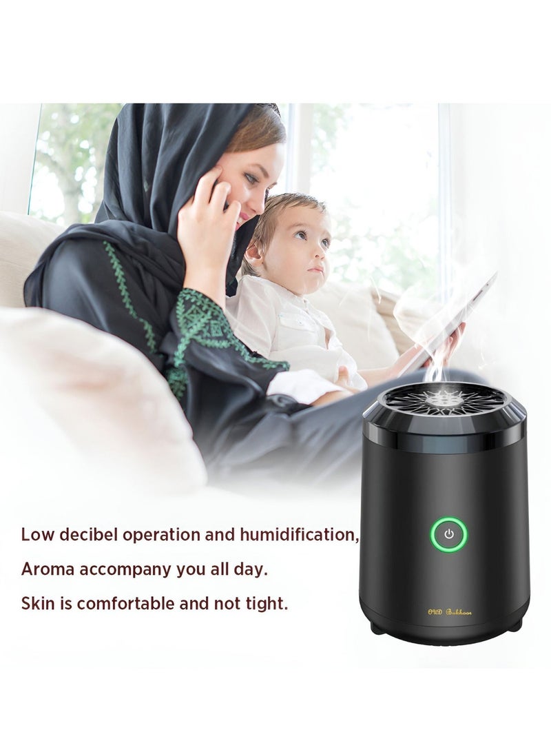 Bakhoor Electric Mini Incense Burner Portable USB Rechargeable Aroma Diffuser - Image 2