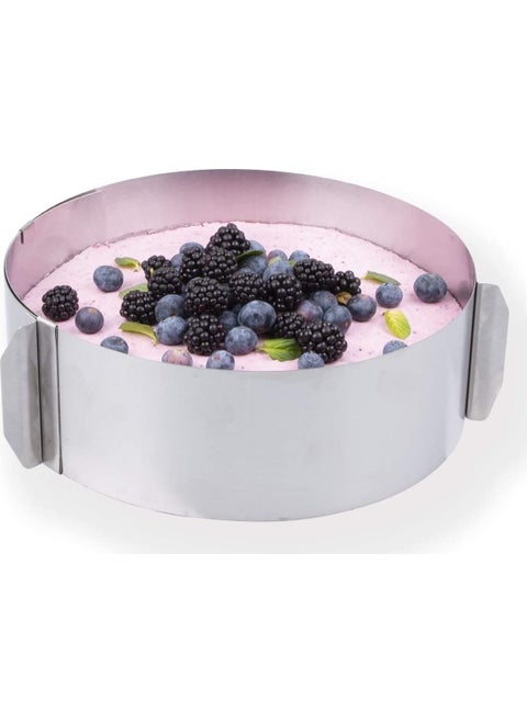 Pomegranate Mold Pomegranate Mold Adjustable 8 cm Round Cake Pastry Sponge Cake Mold Circle and Metal Base