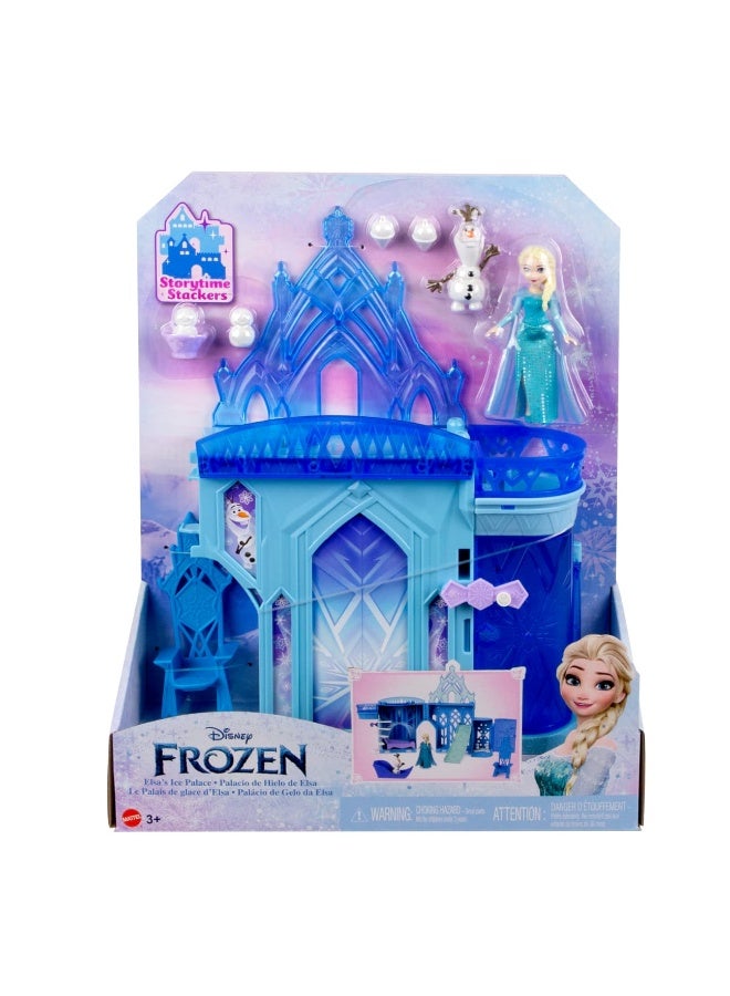 Disney مجموعة اللعب قصر إلسا الجليدي من ديزني فروزن ستوري تايم ستاكرز - Image 1