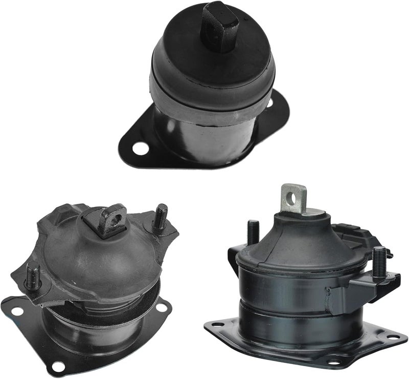 TRQ Replacement Engine Motor Mount Set of 3 Kit for Acura TSX and Honda Accord 2.4L - Image 1