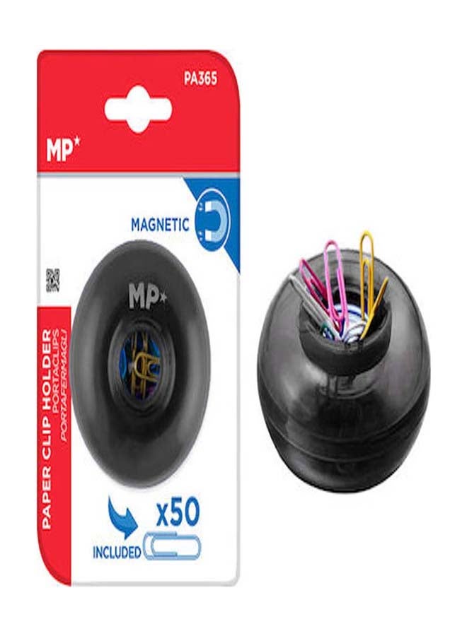 MP حامل مشبك مغناطيسي دائري + 50 مشبك ملون