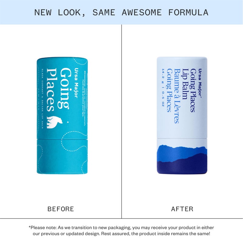 Ursa Major Going Places Lip Balm | Natural Lip Moisturizer for Cracked and Dry Lips | Hydrate, Soothe and Protect | Recyclable Cardboard Tube | 0.5 oz | 2-Pack - Image 2