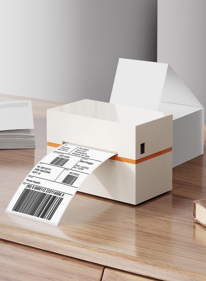 YIKIADA White Thermal Label 4"×6" Waterproof Vinyl Fanfold Sticker 250 PCS - Image 2