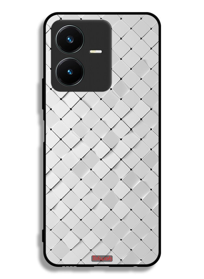 Tolwak Vivo Y22 Protective Case Cover Tiles Texture - Image 1