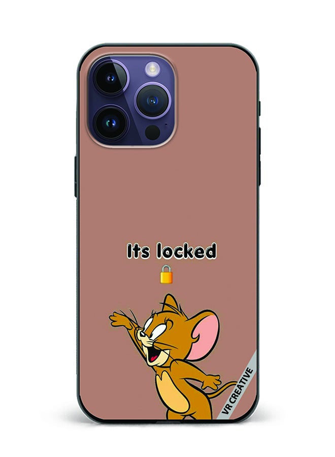 VR CREATIVE Protective Case Cover For Apple iPhone 16 Pro Max Its Locked Design Multicolour