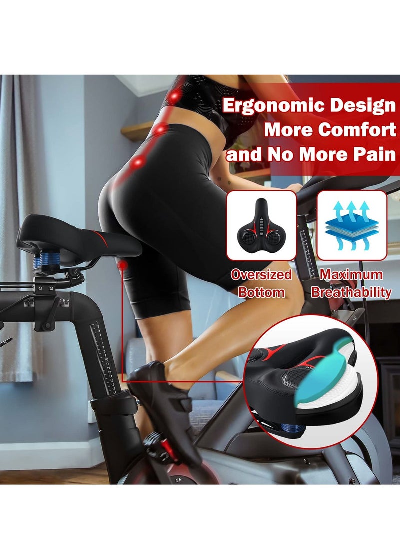 Y&D Oversized Bike Seat for Peloton and Bike+, Upgraded Comfort Wide Cushion Women & Men, Saddle Replacement Padded Bicycle Seat, Accessories All Bikes - Image 2