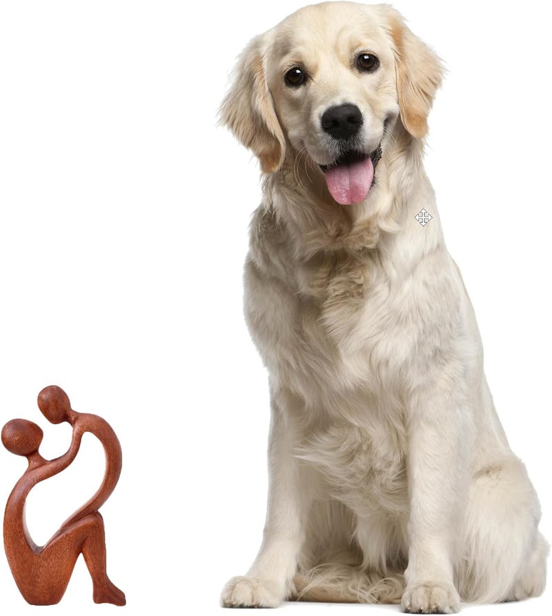 NOVICA Brown Hand Carved Mother and Child Natural Wood Artisan Sculpture 1175 Tall I Adore You - Image 5