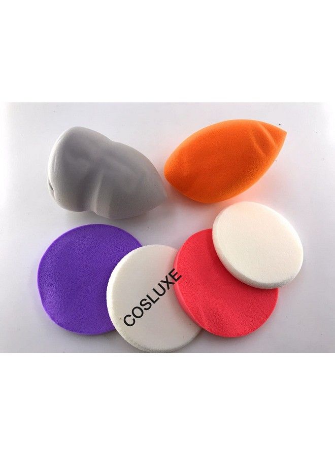COSLUXE Professional 6 In 1 Makeup Sponge (Multicolour) Cotton Pad Applicator Foundation Makeup Blender Powder Buff Sponge Cosmetic Puff Women - Image 1