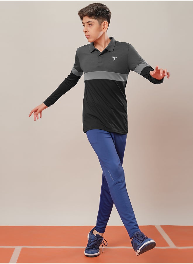 Technosport Solid Drawstring Waistband Track Pants  - Image 5
