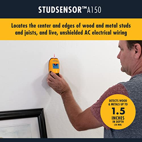 Zircon StudSensor A150 Wall Scanner and Center/Edge Locating Stud Finder with WireWarning Detection and Signal Strength Indicator, Center Finding - Image 2