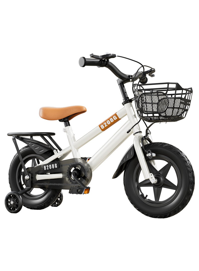 Sharpdo Children's Bicycle High-carbon steel frame with rear seat, wear-resistant tyres, adjustable seat, smooth bearings, safe, stable and responsive dual brakes Best for children's cycling adventures - Image 1