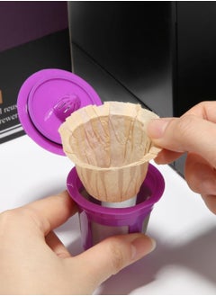 Bukela Coffee Filter Paper  Filters Reusable Cups  Disposable Paper Filters Cups for Coffee Machines Brown 100PCS, Coffee Filter  - Image 2