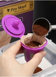 Bukela Coffee Filter Paper  Filters Reusable Cups  Disposable Paper Filters Cups for Coffee Machines Brown 100PCS, Coffee Filter  - Image 3
