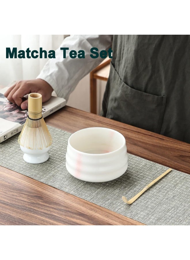 Matcha Tea Set - 4 Piece Traditional Matcha Kit With Bowl, Whisk, Holder, Scoop - Image 4