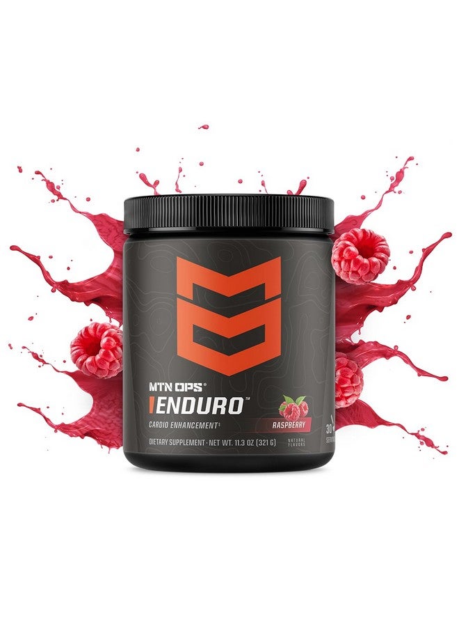 MTN OPS MTN OPS Enduro Nitric Oxide Supplement & Stim-Free Pre Workout - 30 Servings - with Magnesium Citrate, Beet Root Powder, Niacinamide, L Arginine & L Citrulline - Black Cherry Flavor  - Image 1