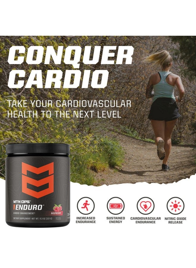 MTN OPS MTN OPS Enduro Nitric Oxide Supplement & Stim-Free Pre Workout - 30 Servings - with Magnesium Citrate, Beet Root Powder, Niacinamide, L Arginine & L Citrulline - Black Cherry Flavor  - Image 4