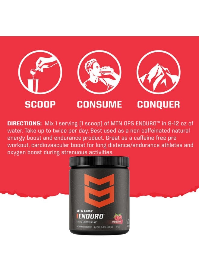 MTN OPS MTN OPS Enduro Nitric Oxide Supplement & Stim-Free Pre Workout - 30 Servings - with Magnesium Citrate, Beet Root Powder, Niacinamide, L Arginine & L Citrulline - Black Cherry Flavor  - Image 5
