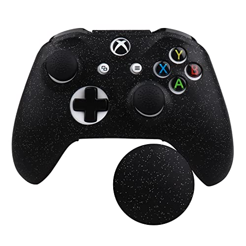 RALAN Glitter Controller Skin for Xbox One, Anti-Slip Silicone Controller Cover Protector Compatible for Xbox 1 Wireless/Wired Gamepad Joystick with 4 Thumb Grips Caps and Black Pro Thumb Grip x 8 - Image 2