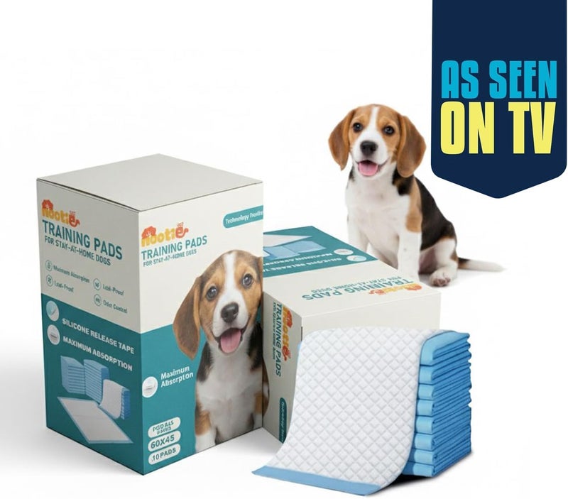 nootie Disposable Pet Training Pads Puppy Pee and Quick Drying Surface & Absorbent Core, Suitable for Medium/Large Breed Pets, Dogs, Cats -, 10 Pieces (45x60 cms) - Image 2