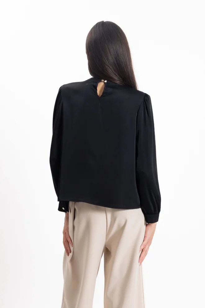 شايبس DETAILED SATIN TOP