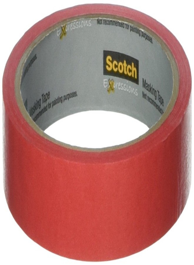 Scotch Brand Expressions Masking Tape, 0,94-Inch x 20-Yards, Primary Red (MMM3437PRD)
