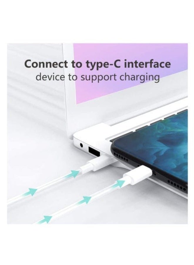 1m USB-C to Type-C Super Fast Charging Cable - White, Supports PD Fast Charging - Image 5